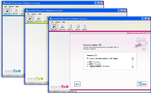 Screenshot of OfficeFIX Office Data Recovery